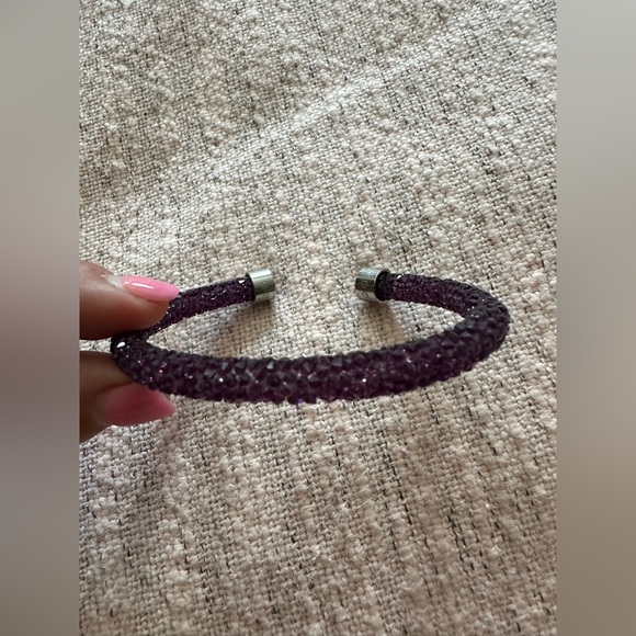 Swarovski Jewelry - Swarovski Purple Cuff Bracelet 3” circumstance